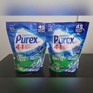 2 Purex 4-in-1 Laundry Detergent Packs Bundle 35ct ea